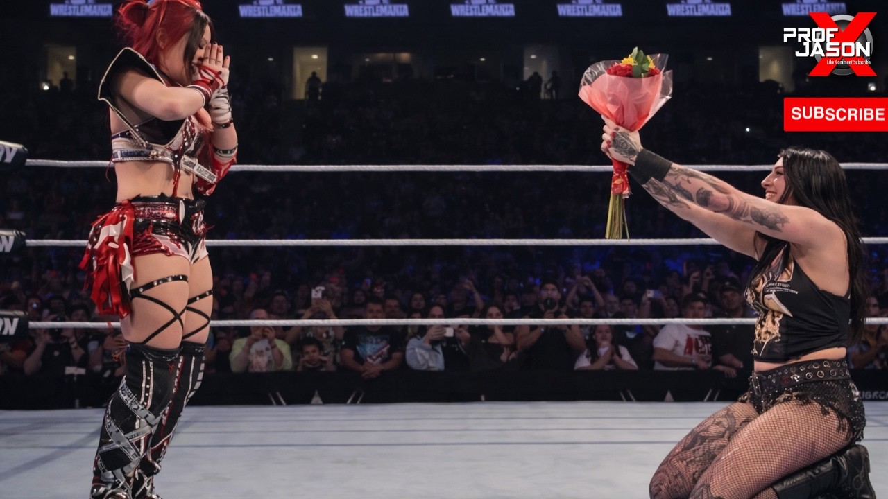 RHEA RIPLEY’S VIRAL VALENTINE’S MOMENT WITH IYO SKY! CATHY KELLEY IS JEALOUS!
