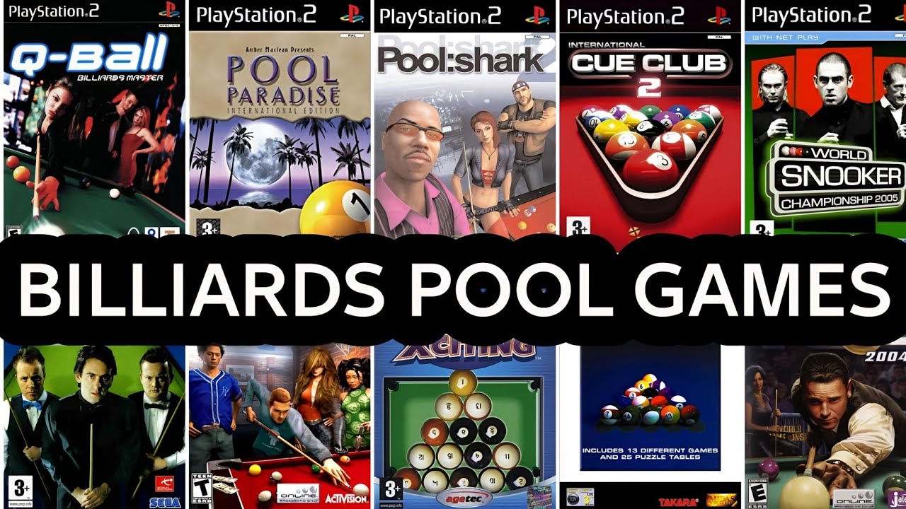 TOP 13 BEST BILLIARDS POOL GAMES FOR PS2[PLAYSTATION 2]