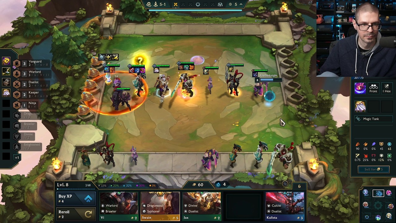 A few games of TFT (Silver III)