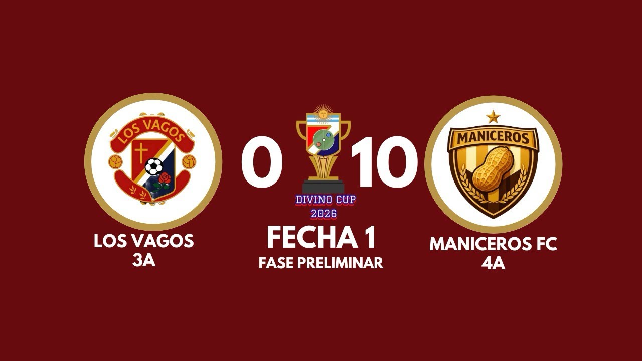 Maniceros Fc “4A” vs Los Vagos Fc “3A” | FECHA 1 | Fase Preliminar | Divino Cup Haxball 2026