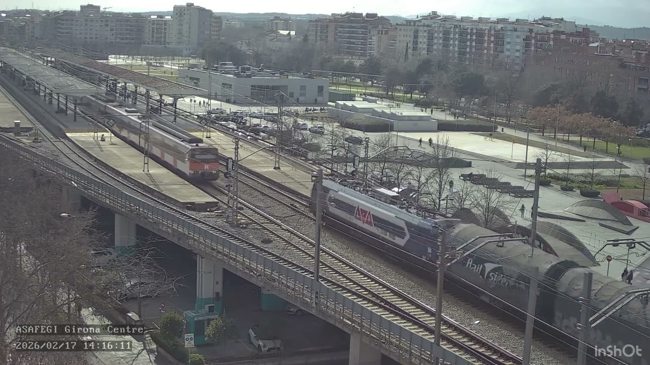 Estació de Girona17-2-2026 pas de trens.@Asafegi