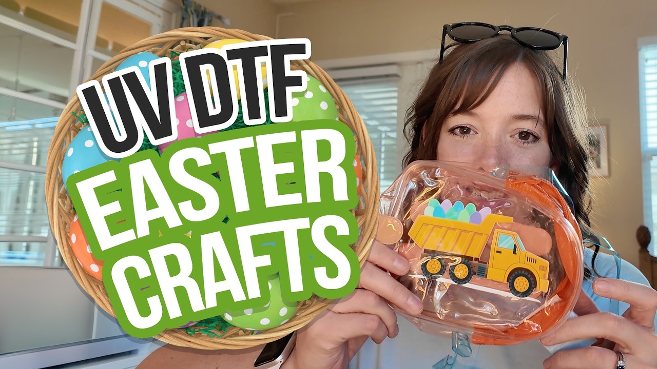 Самая милая идея для пасхального подарка! 🐰 Украшение прозрачных пакетов УФ-лакомством DTF