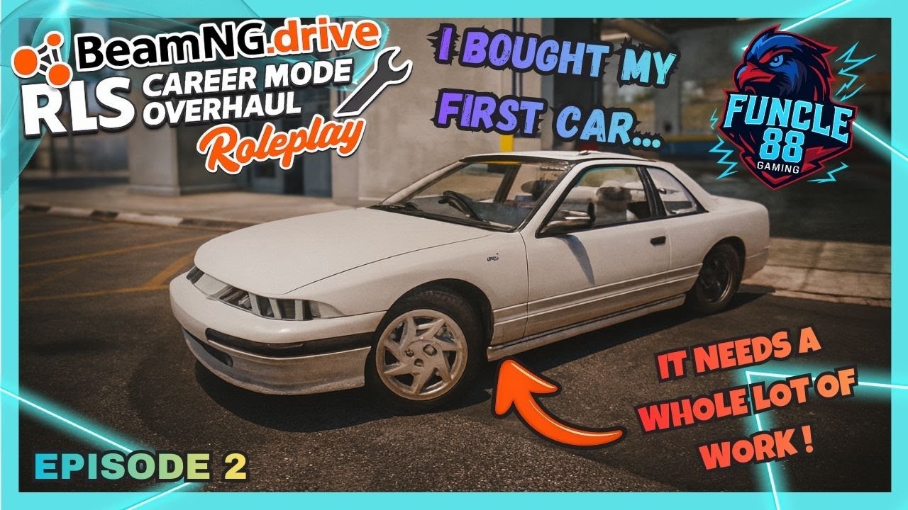 Прохождение ролевой игры BeamNG.drive | Покупка моей первой машины | Эпизод 2