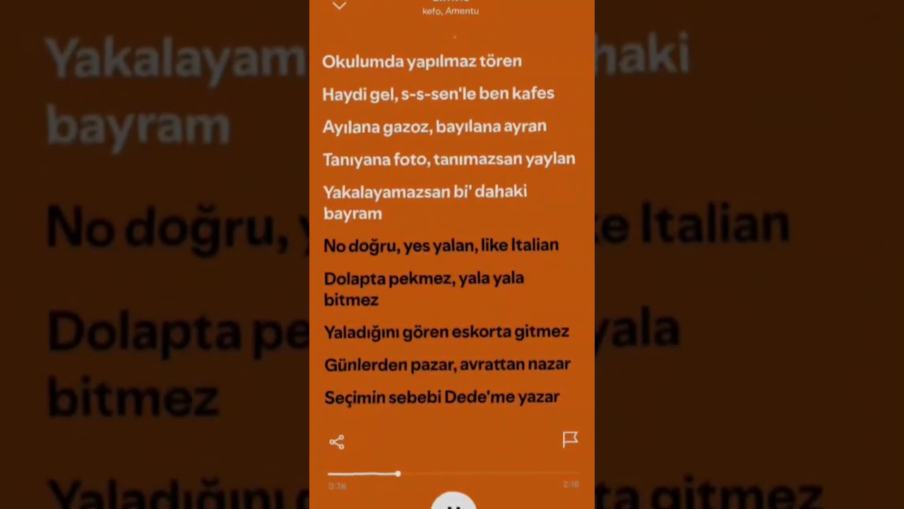 Kefo & Amentu - Oryntl (şarkı s&ouml;zleri)