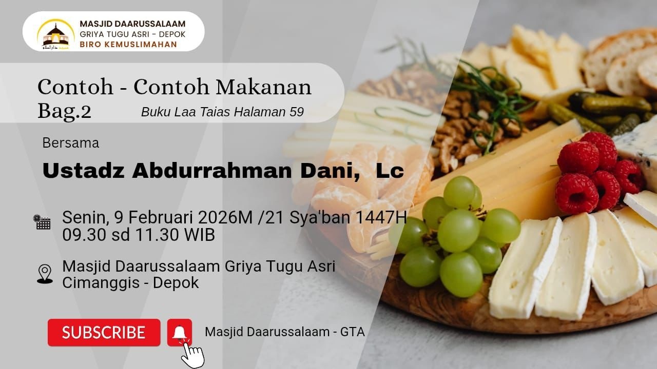 contoh Makanan Bagian 2 - Buku Laa Taias Hal 57