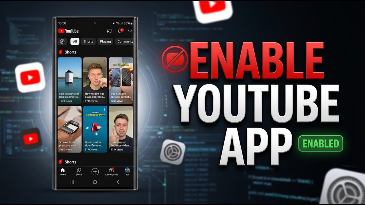 How to Enable YouTube App in Seconds | Fix Disabled or Missing YouTube Fast!