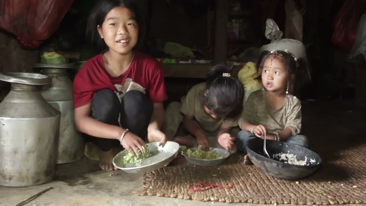 Happy family in the village || Nepali village life
