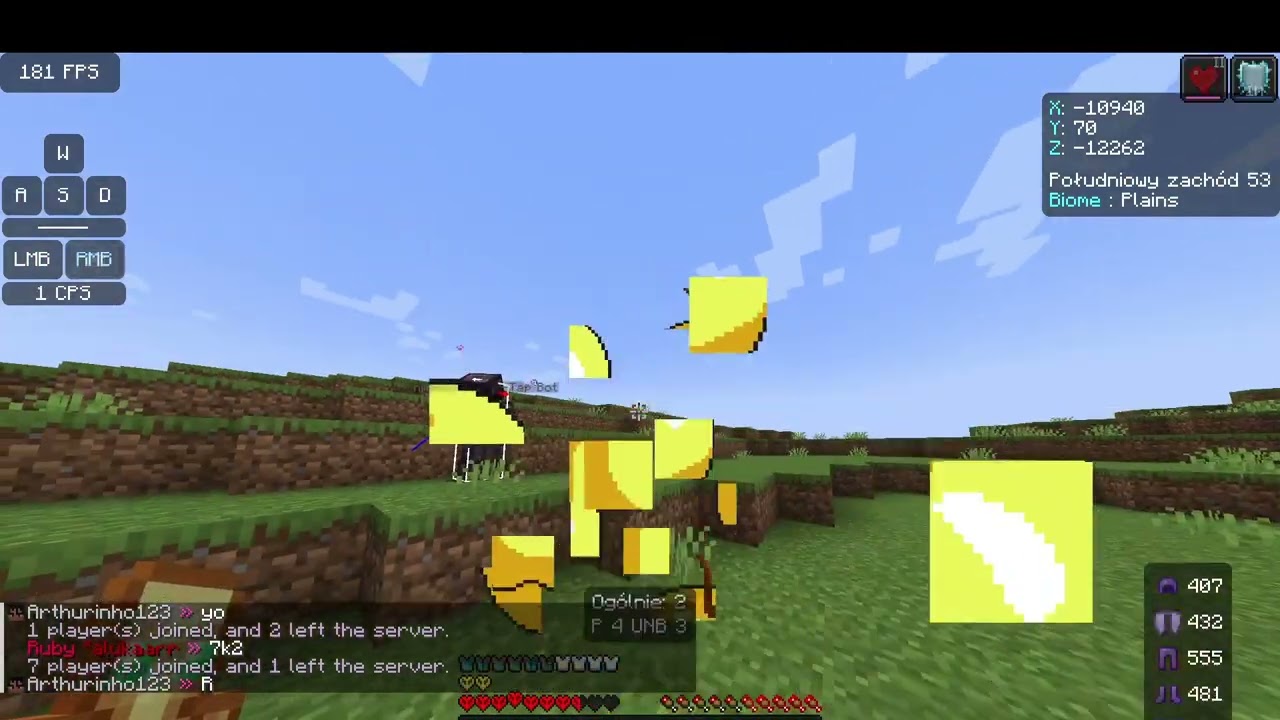 Jak zesłopować elytre na mace w minecraft !