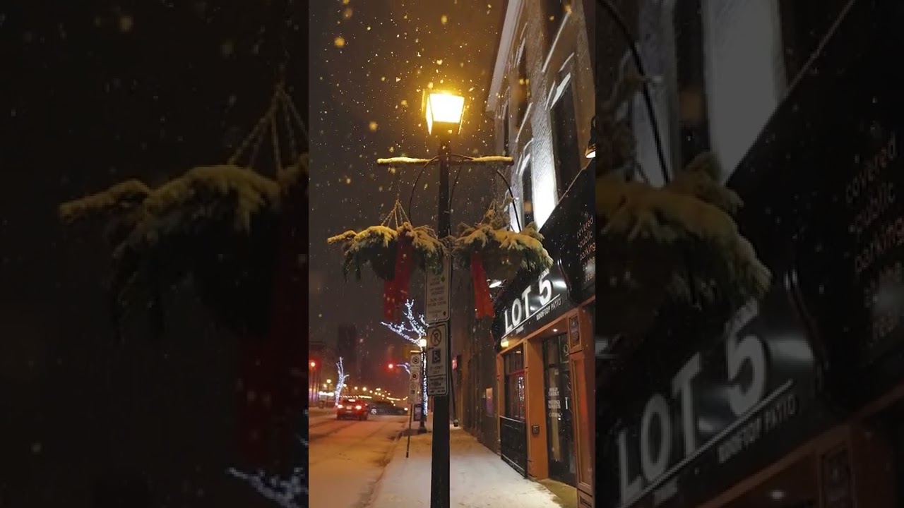 WALKING AND DRIVING THROUGH A SNOW STORM    #SHORTS