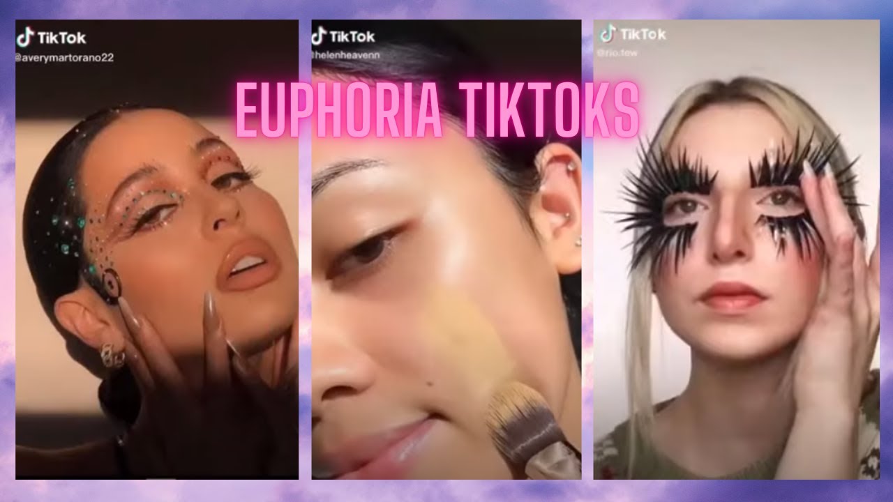 Euphoria Makeup looks, outfits and nails | Tiktok compilation 2020