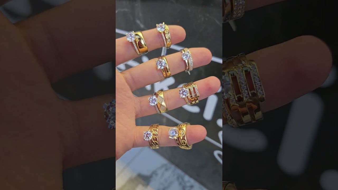 14 Ayar Tektaş Alyanslı Altın Y&uuml;z&uuml;k Modelleri