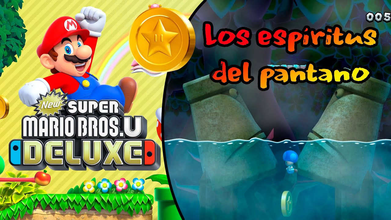 Los espíritus del Pantano - Guía de Monedas Estrella - New Super Mario Bros U Deluxe