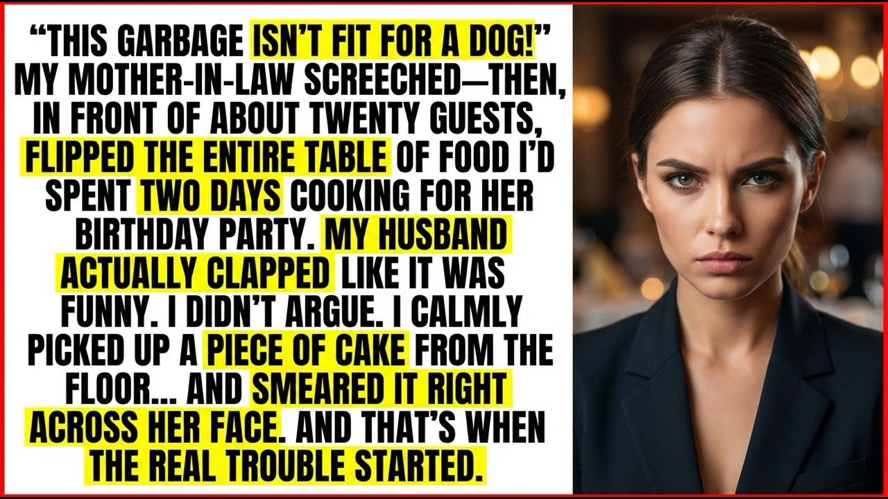 “This Slop Isn’t Fit For Dog!” My Mother-In-Law Snapped—And Dumped My Dishes At Her Birthday Dinner…