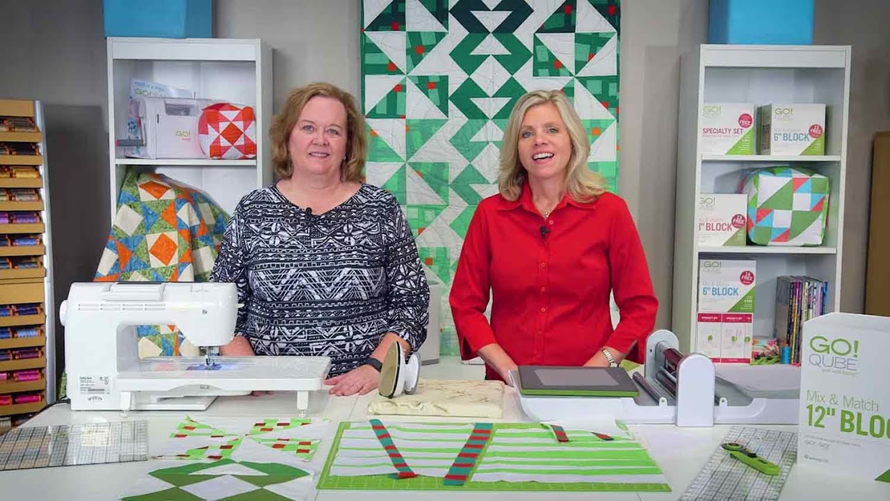 Make your own Spring Rain Bed Runner Using the GO! Qube