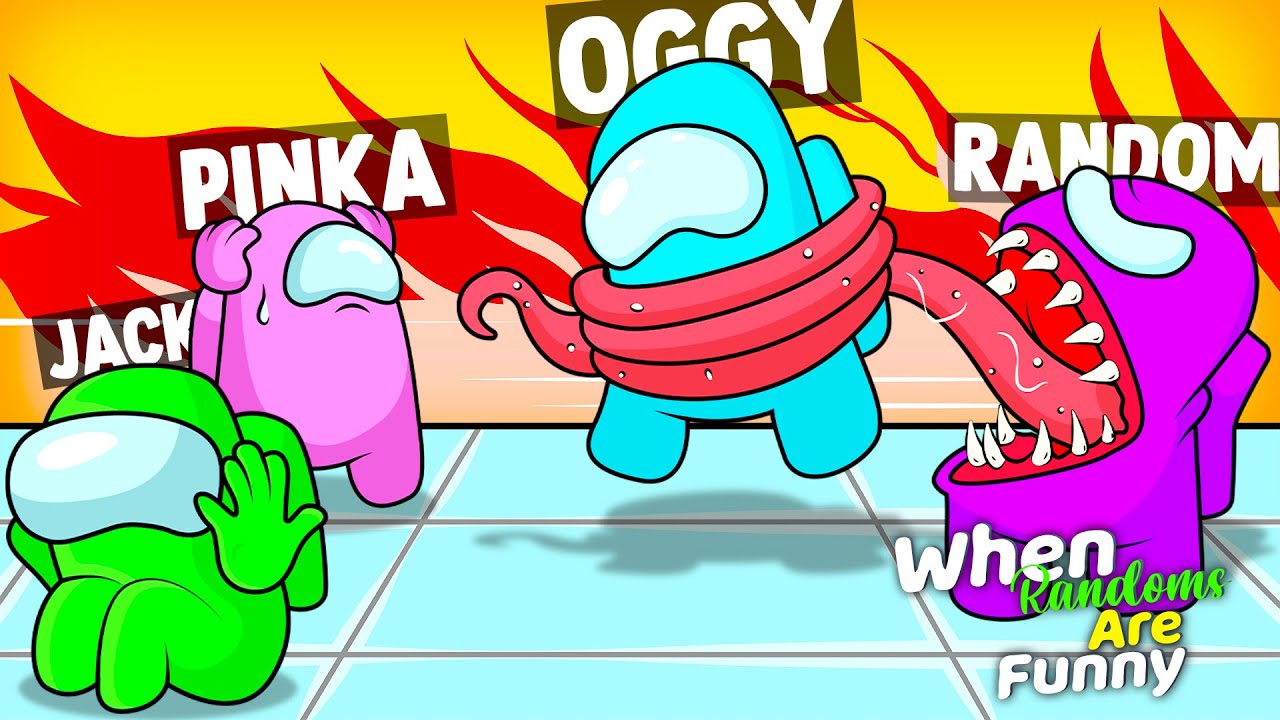 When Randoms Are CONFUSED In Among Us With Oggy And Jack 😂😂😂