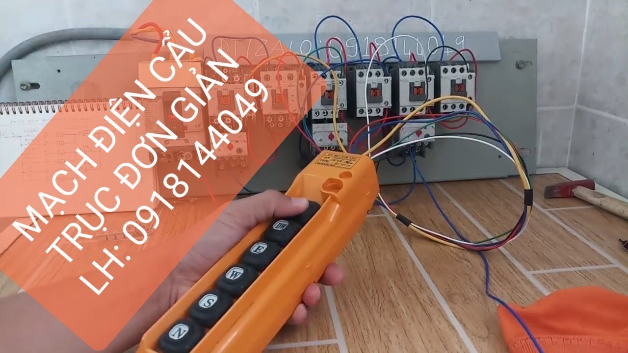 Cách lắp Mạch điện CẨU TRỤC đơn giản