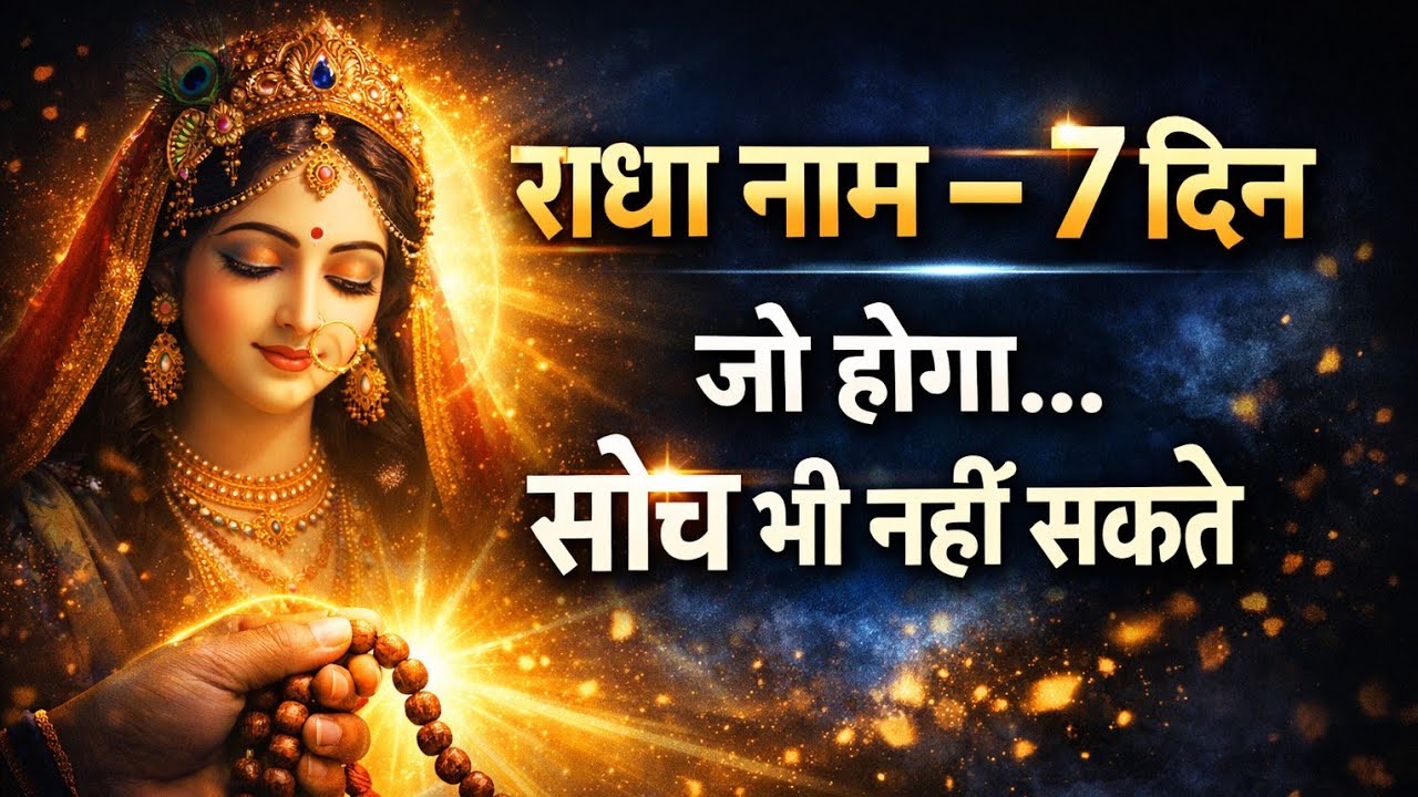 सिर्फ 7 दिन चुपचाप राधा नाम जप के देखें, फिर जो होगा आप सोच भी नहीं सकते!