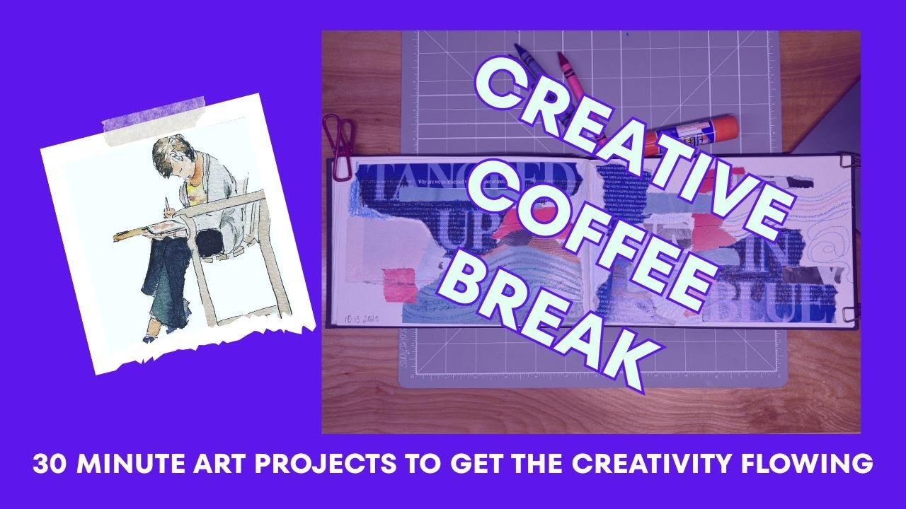 Got 30 minutes, a magazine, and some crayons? Let's make art!