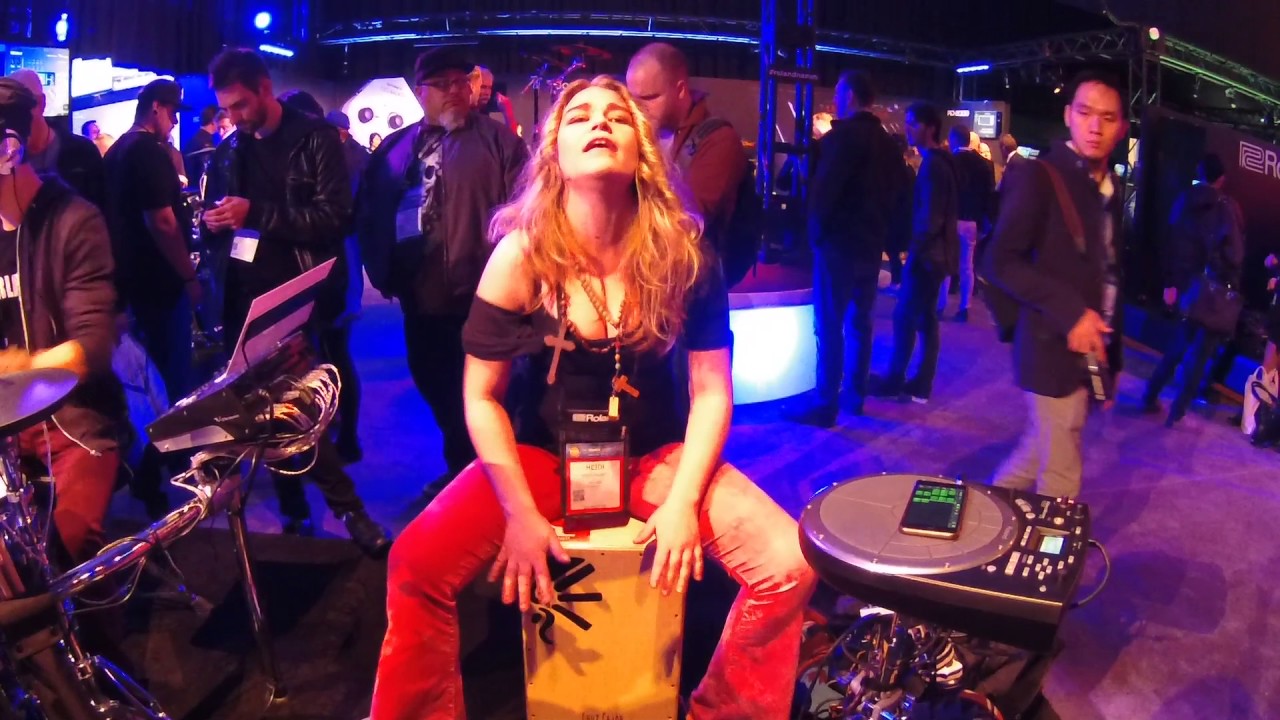 NAMM 2017 Heidi Joubert Performance at Roland Booth