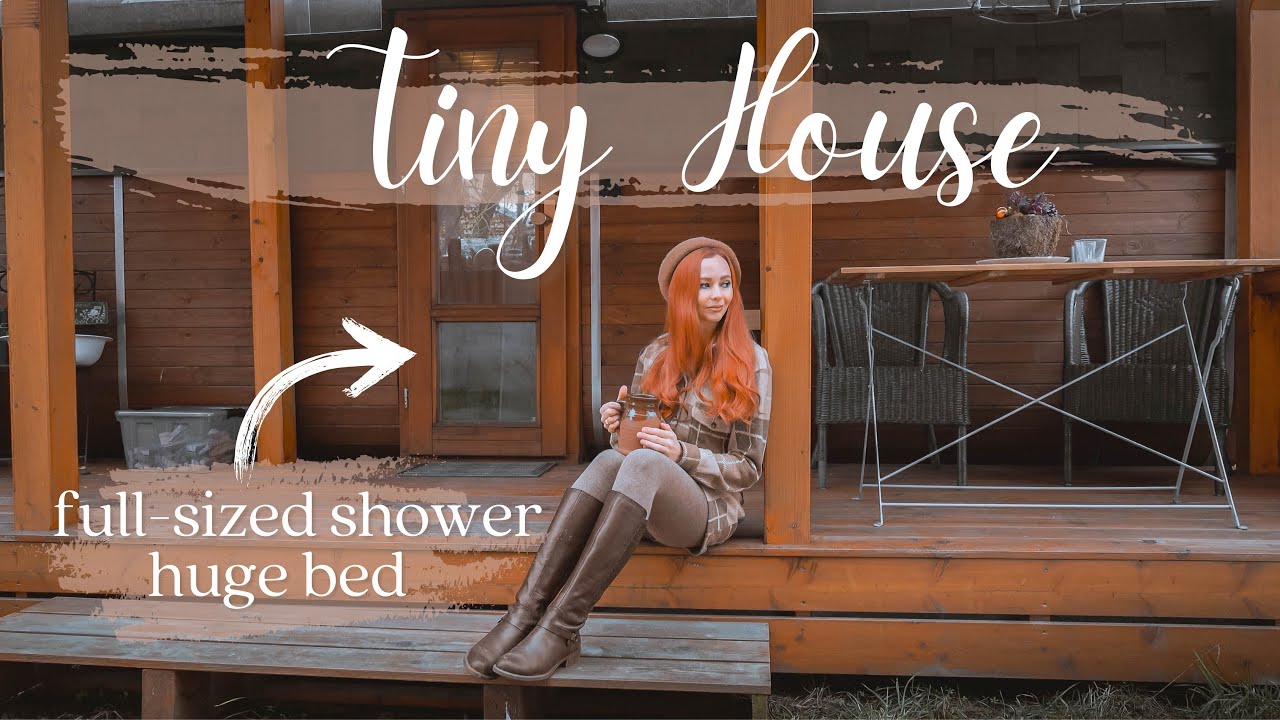 I'm moving into a tiny house in the countryside 🏡 Tiny home tour