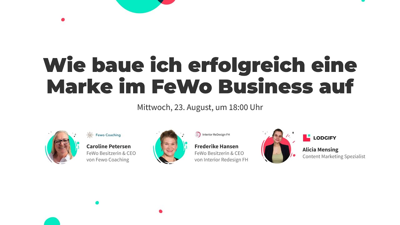 Lodgify Webinar: Wie baue ich erfolgreich eine Marke im FeWo Business auf?