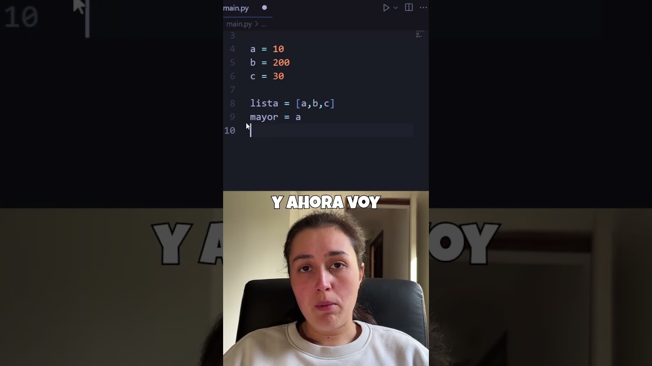 Encontr&aacute; el mayor de tres n&uacute;meros usando python