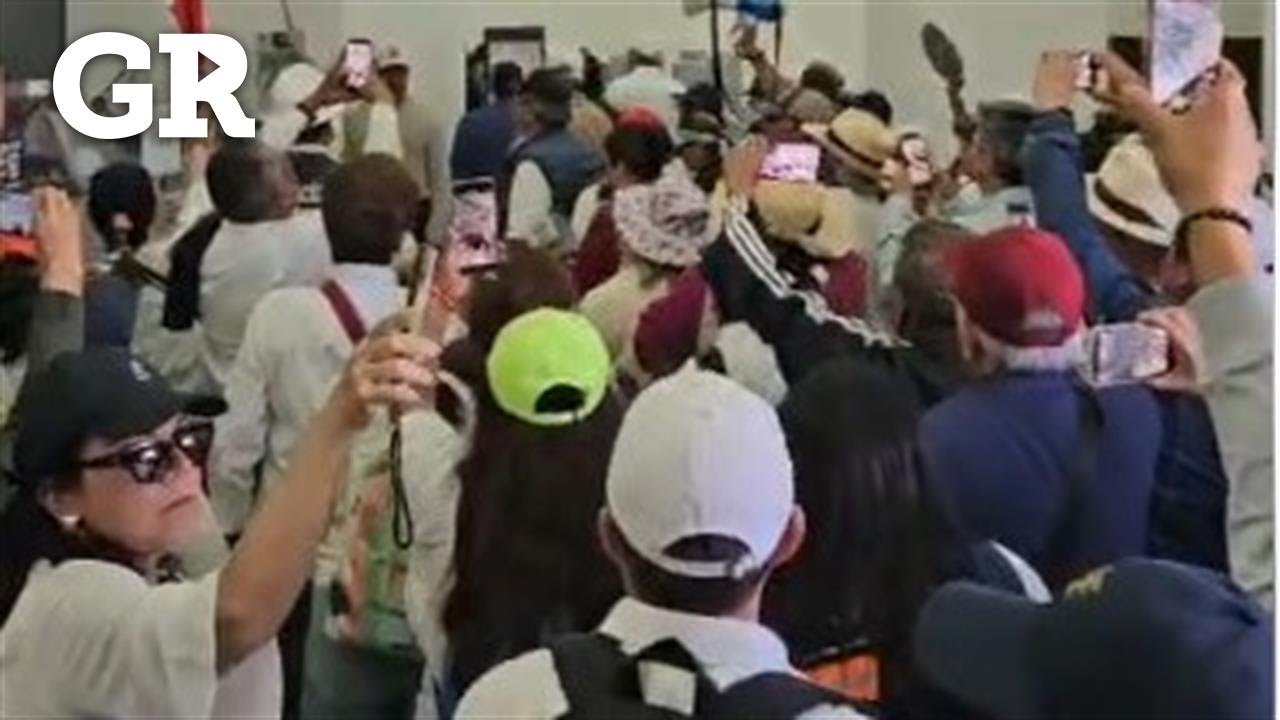 La protesta de jubilados en Diputados