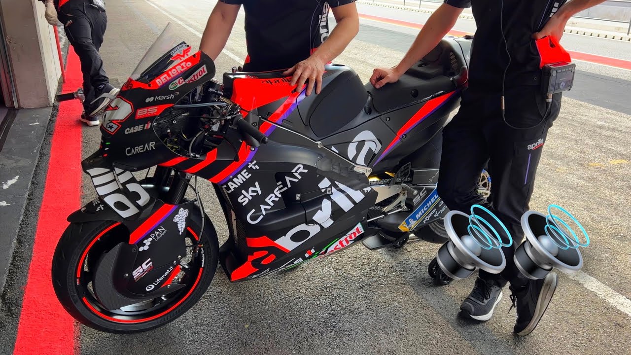 WARM UP APRILIA MOTOGP | SOUND ON