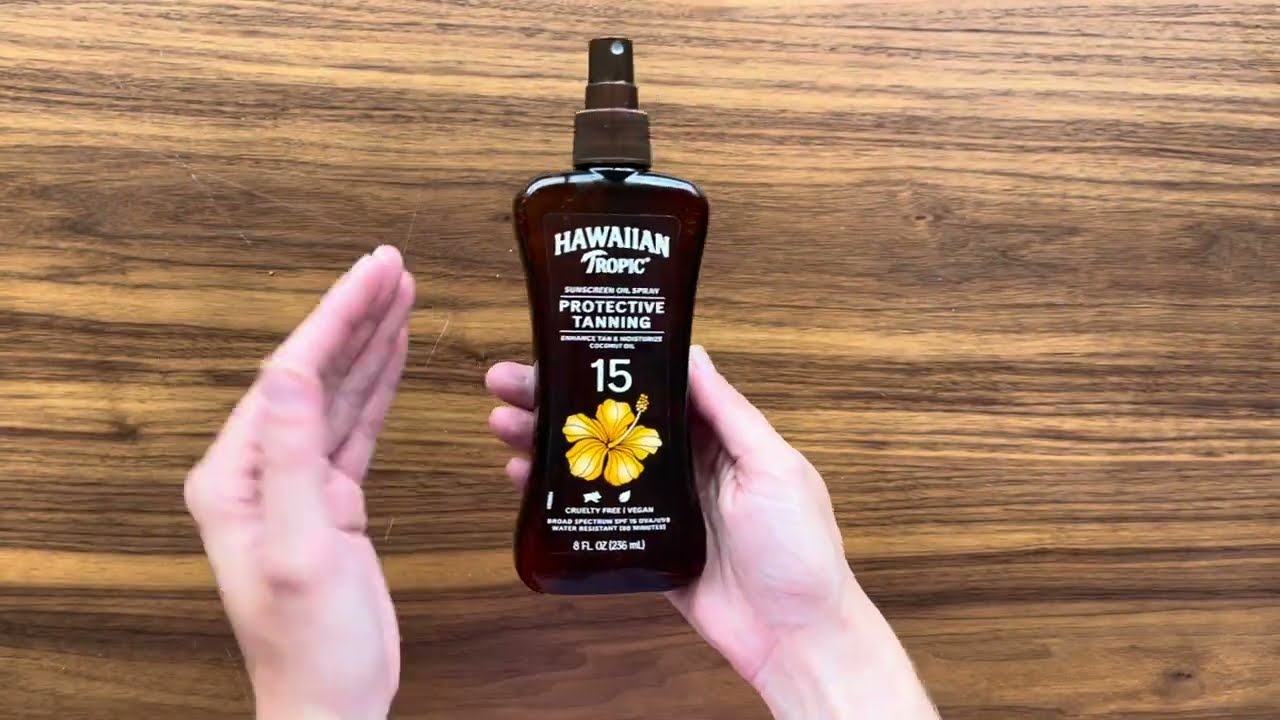 The Best Tanning Oil with SPF 15: Hawaiian Tropic Spray Review!
