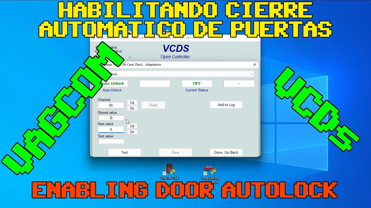 VW jetta / Vento habilitar el cierre automático de puertas / Enable Door Autolock - VCDs / VAGCOM