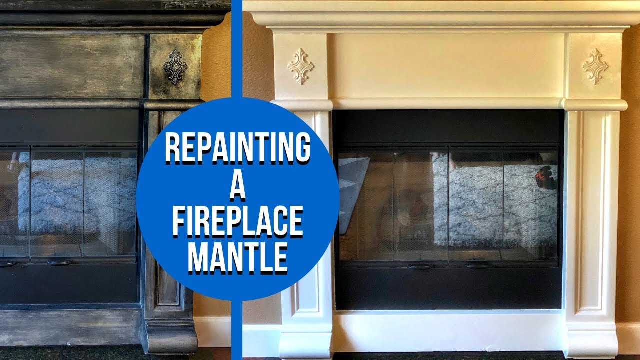 How to Repaint A Fireplace Mantel - DIY Project and Special Message