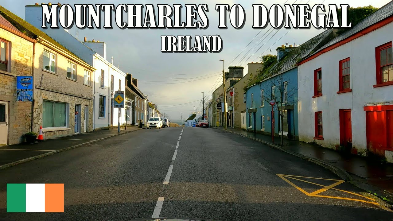 DRIVING from MOUNTCHARLES VILLAGE to DONEGAL TOWN in IRELAND 🇮🇪 4K (60fps)