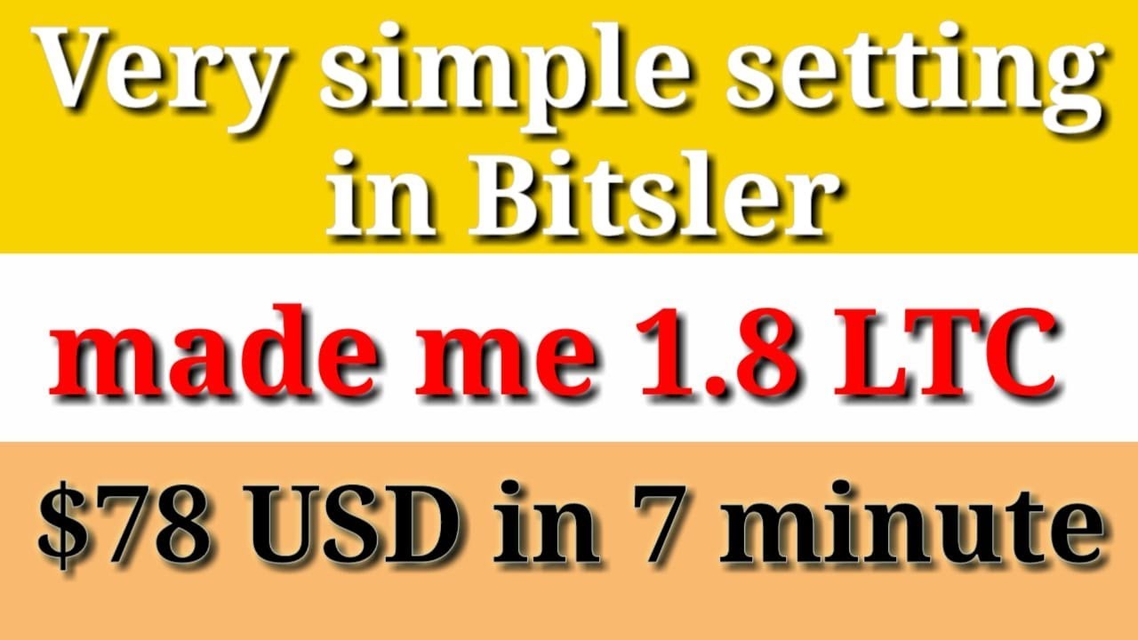 Bitsler - i make 1.8 Ltc in 7 min play - bitsler high amount trick - High profit - Bitsler high -