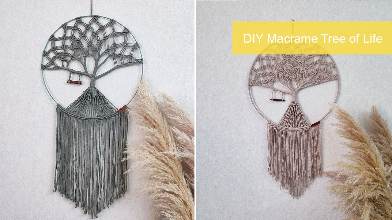 DIY  Macrame Tree of Life l Makrome Hayat Ağacı