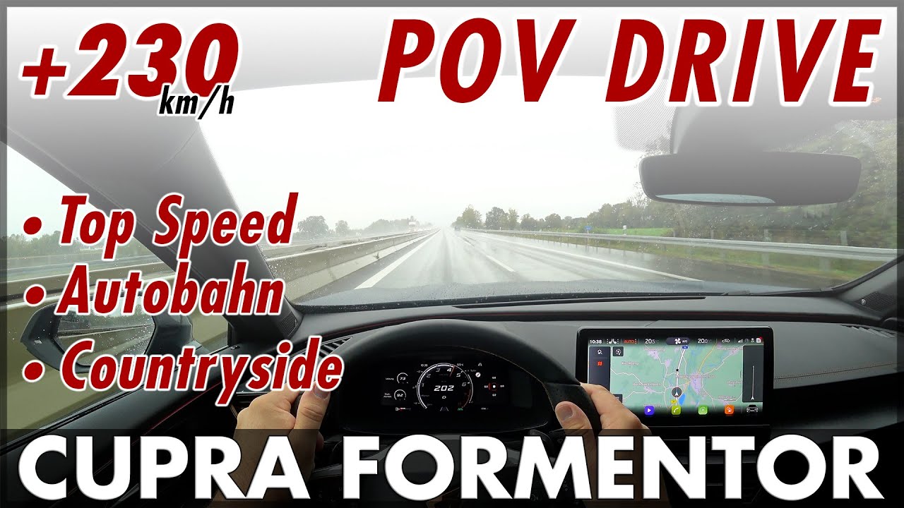 2020 CUPRA FORMENTOR VZ 228 kW 310 hp  POV DRIVE Test 235 km/h Top Speed On-Board German Autobahn