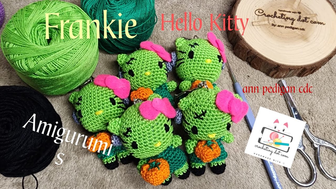 HELLO KITTY FRANKIE AMIGURUMI Crochet vlog  | 
