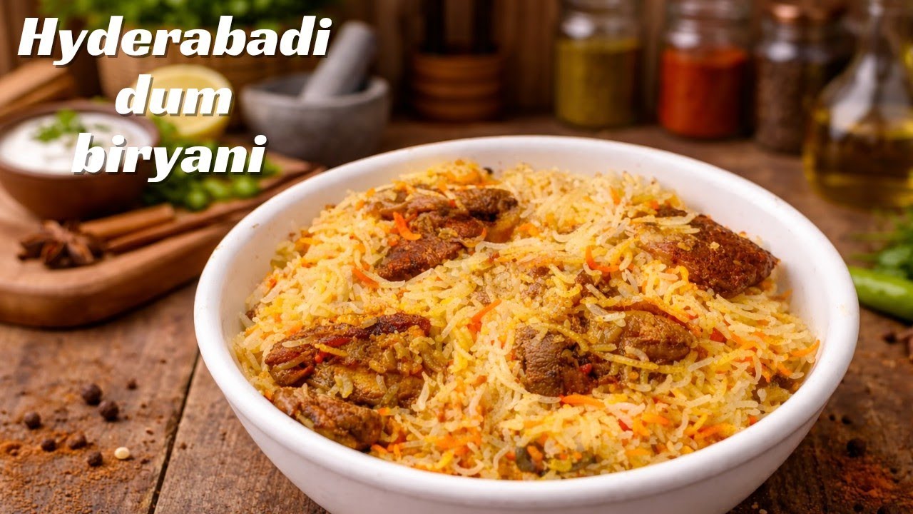 Hyderabadi Style Dum Biryani Recipe | Restaurant Taste Biryani