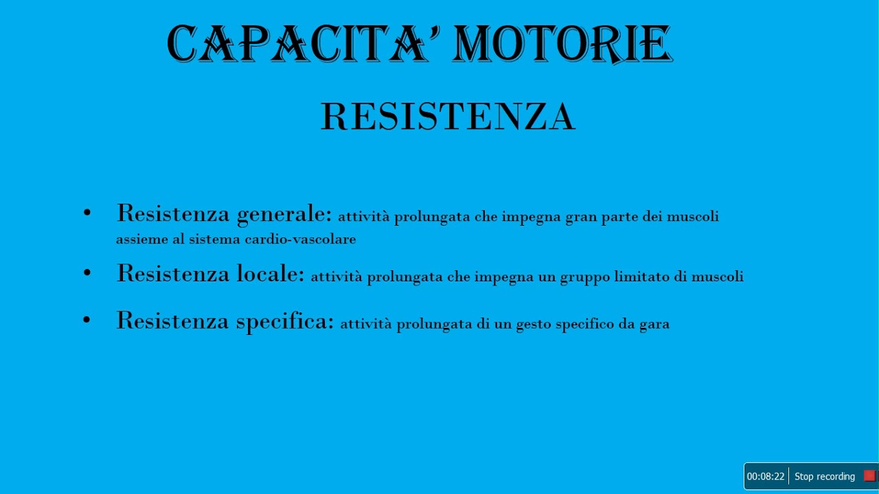 capacità motorie