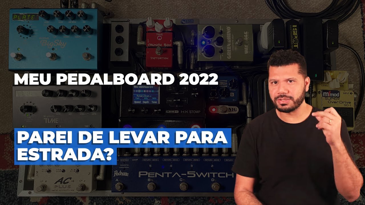 Meu PedalBoard 2022 | PAREI DE LEVAR PARA ESTRADA? | Rodrigo Gomes - Guitarra Pop