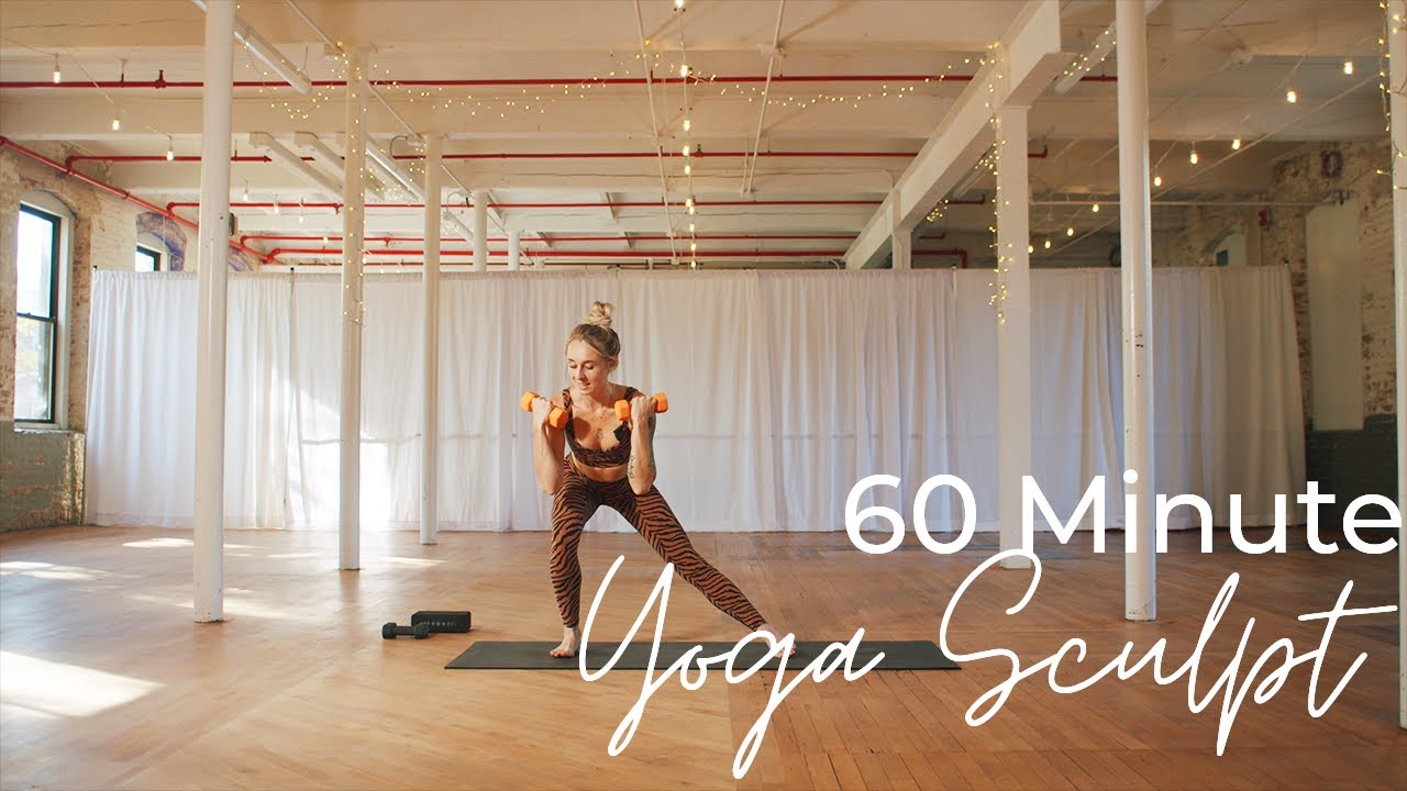 60 Minute Yoga Sculpt with Kaylie Daniels // Power Sculpt Barre Pilates Cardio //