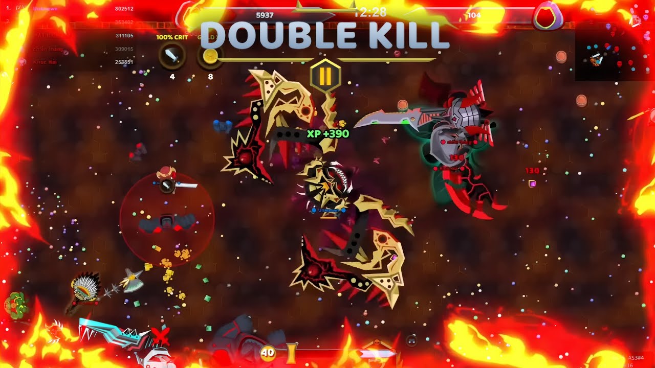 Evowars.io🕹️Gánh team đỉnh cao - Siêu quái vật Mega IV hủy diệt Level 35 và 36 cùng 1 lúc🔥