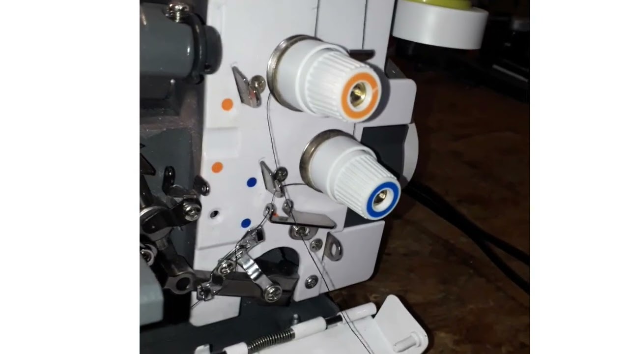 overlock 4 hilos Lumina sienna ENHEBRADO de los hilos
