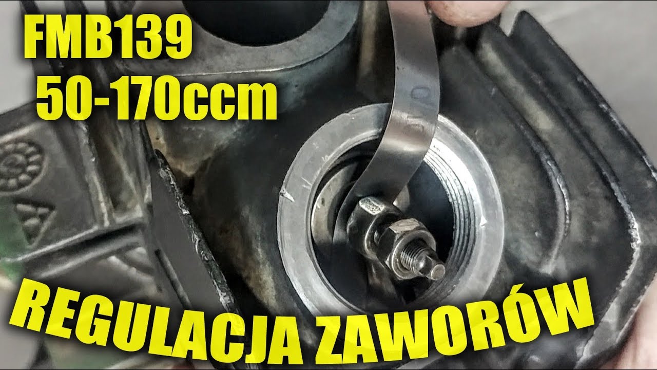 Regulacja zaworów FMB139 FMI FMJ PitBike MRF YX Loncin Zipp Cross Stomp Ogar Romet YZF CRF KTM SXF
