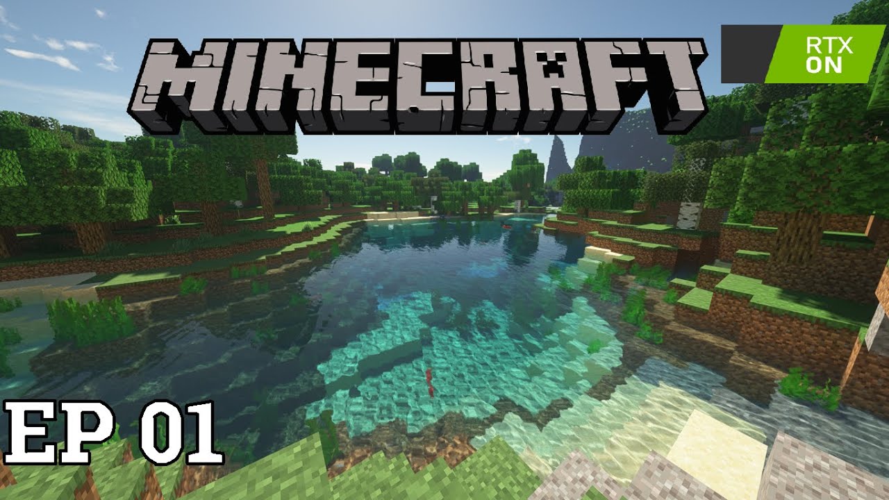 Minecraft - Hardcore gameplay with Ray Tracing Shaders | SEUS PTGI E12 | #01