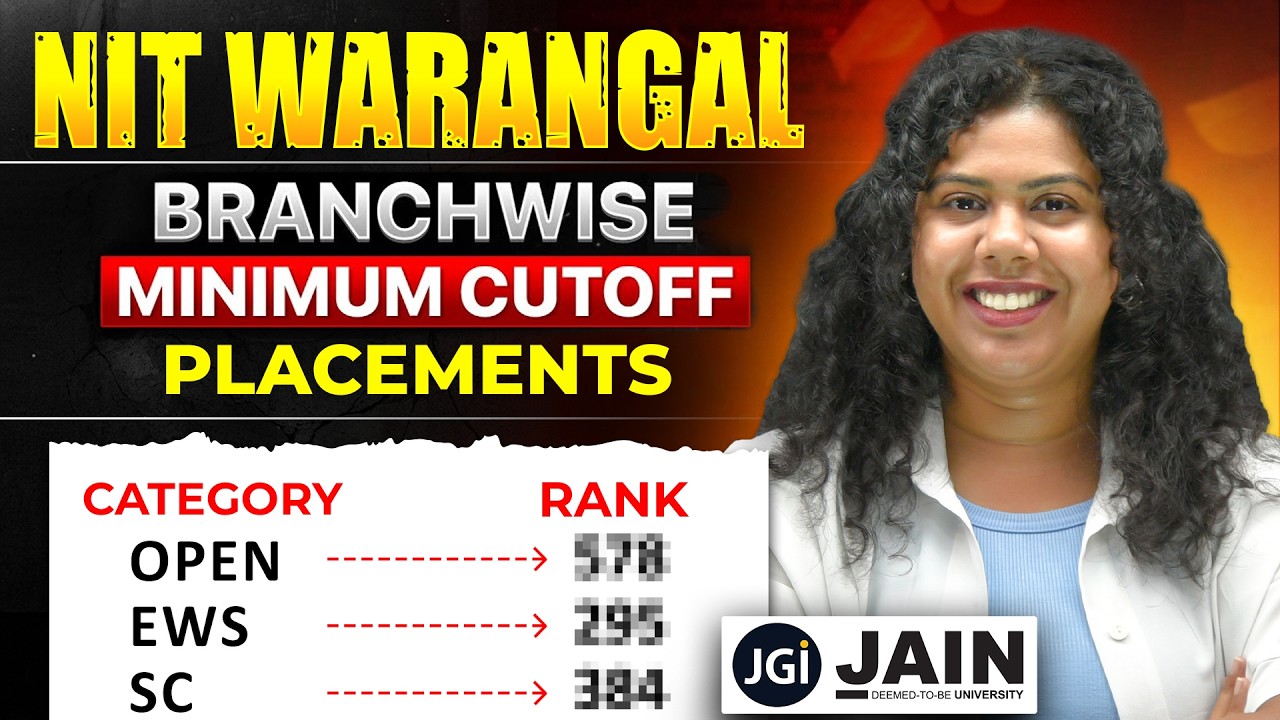 NIT Warangal: проходные баллы по специальностям 2026 📊 | Самый высокий проходной балл, трудоустро...