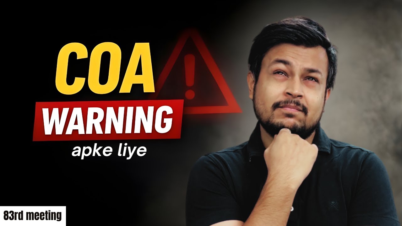 All Architects Attention COA Has Issued a Warning | 83rd Meeting