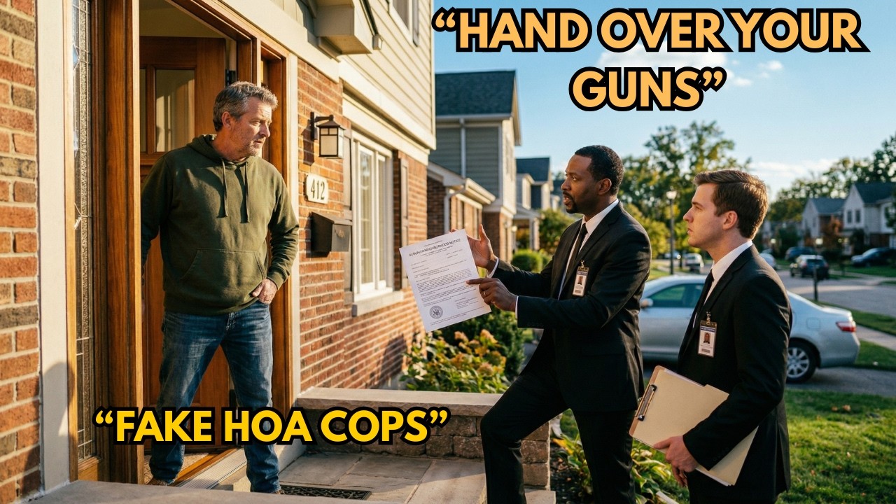 Fake HOA Enforcement Showed Up at My Door | Huge Mistake