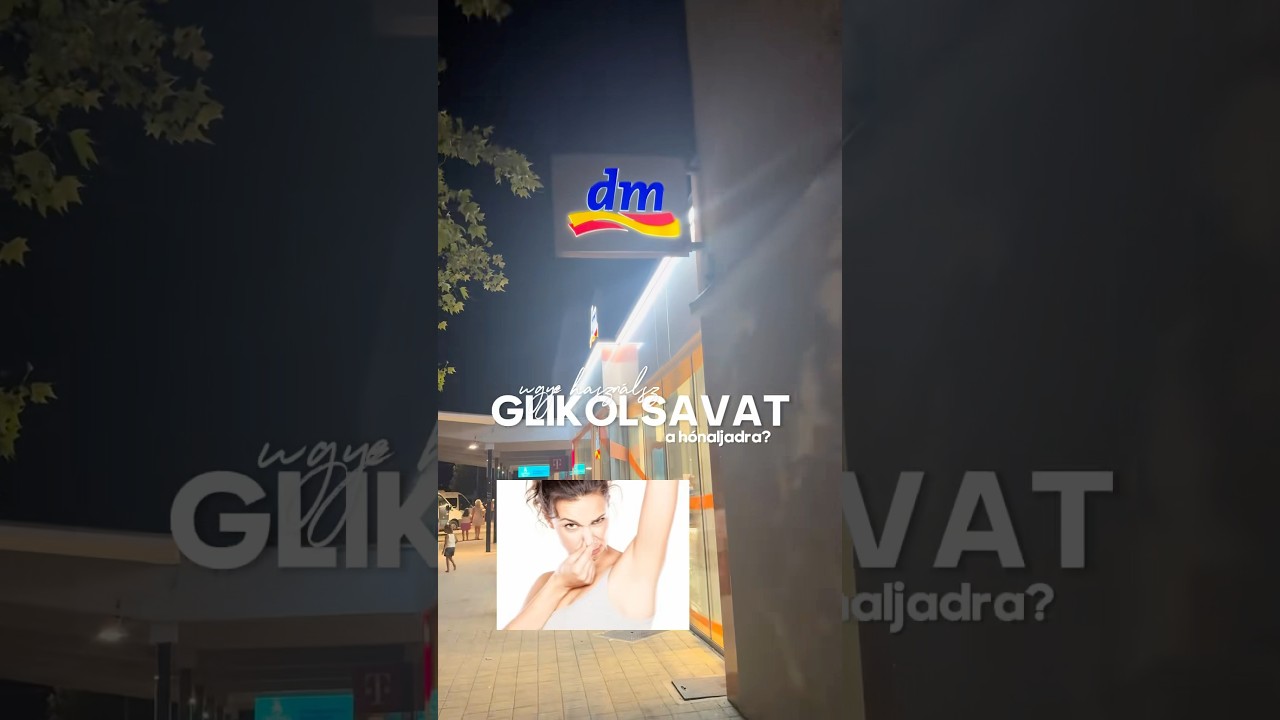 Glikolsav a hónaljra 🤓 