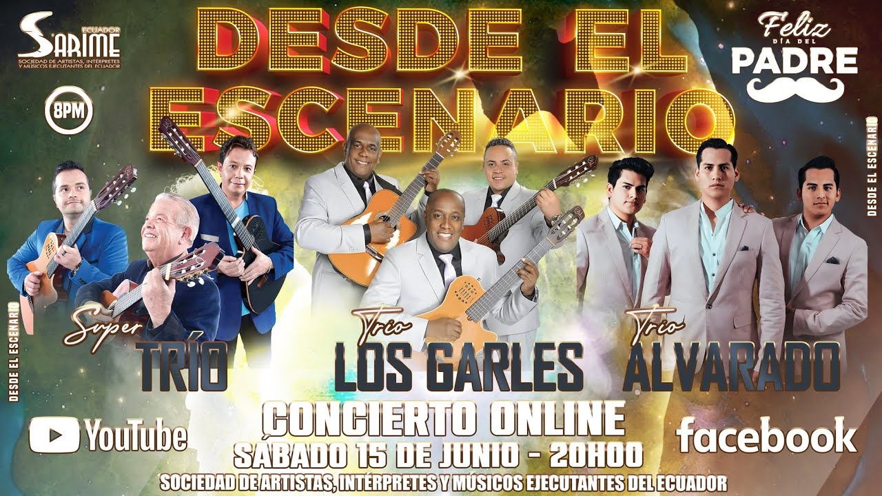 LOS GARLES - TRÍO ALVARADO - SUPER TRÍO - DESDE EL ESCENARIO DE SARIME - 15 JUNIO 2024