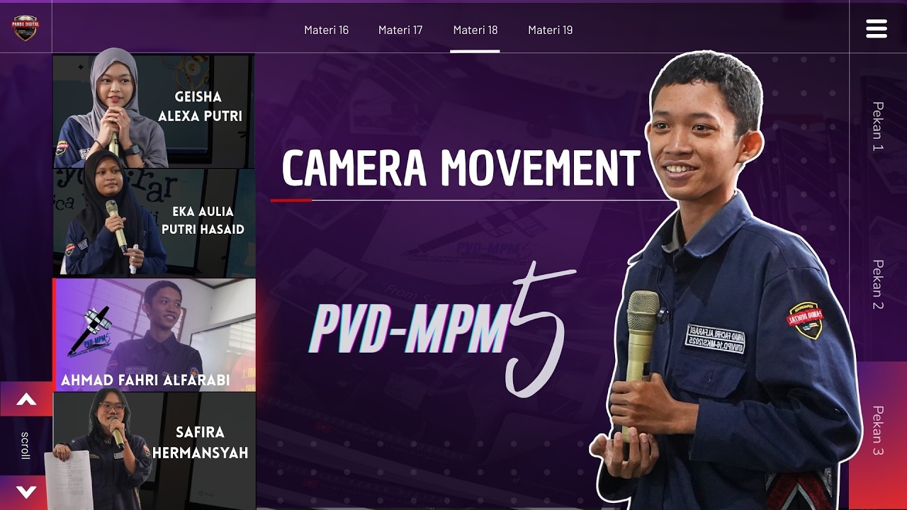 MATERI 18 || PVD-MPM 5 || Ahmad Fachri Al-Farabi || Camera Movement